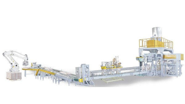 全自動包裝碼垛生產(chǎn)線_麥杰機械